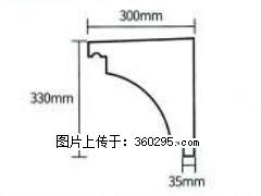 产品分解图型 - 檐口线，型号：SX311-YK-2，规格：300x330mm(2) - 广州三象EPS建材 gz.sx311.cc